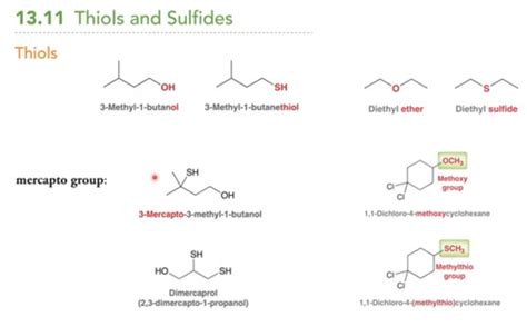 Thiols Nomenclature Flashcards | Quizlet