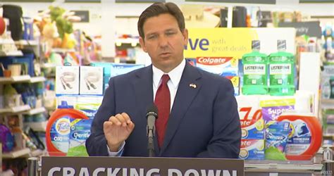 WATCH: DeSantis Slams Blue State Policies, Announces Florida Crackdown On Retail Theft - The ...