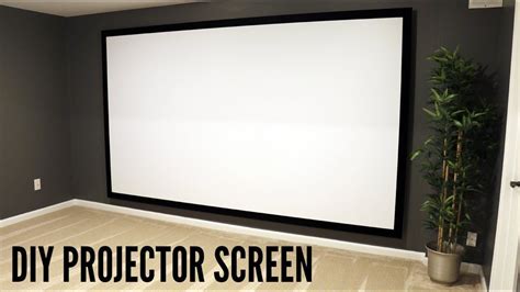 How to Build and Hang a Projector Screen- This great video sent to us ...