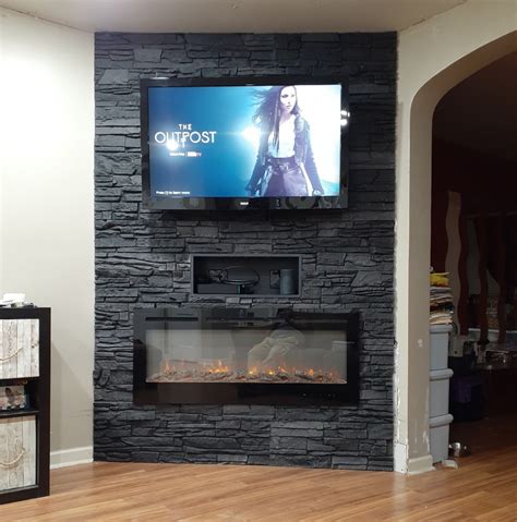 Stone Fireplace Entertainment Center – Fireplace Guide by Chris