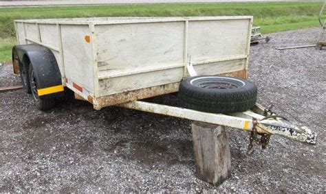 6' x 12' Tandem axle trailer, 2" ball hitch, Buyer’s Responsibility to Acquire a Weigh Slip if ...