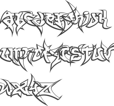 Graffiti Wildstyle Alphabets Font