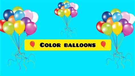 Learn Colors for kids#Learn Colors with Balloon#colors names for kids#colors song - YouTube