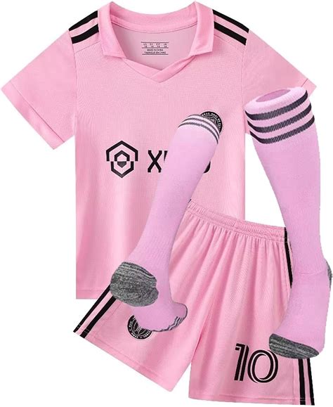 Miami #10 LnMss Soccer Jerseys Kids Adults,Shirt+Shorts +Socks 3-Pieces ...