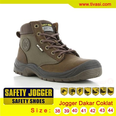 Jual Sepatu Safety Jogger Dakar Coklat, Sepatu Kulit Asli, Sepatu Kerja di Lapak Tivasi | Bukalapak