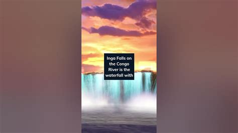 Inga Falls on the Congo River is the waterfall with #shorts - YouTube