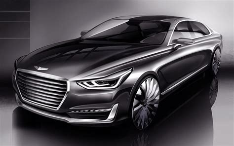 Genesis G90 shows off Hyundai luxury brand's design style - 1/2