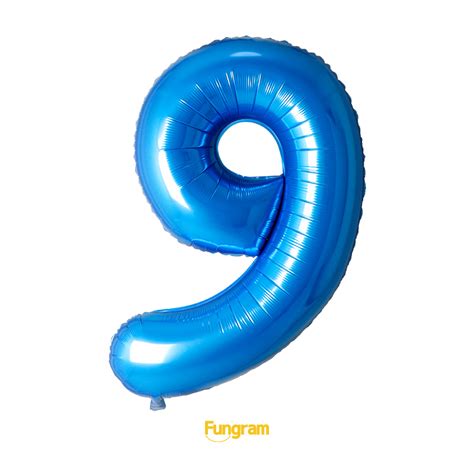 32in Blue Aluminium Number Balloon Manufacturing Manufacturer, Supplier | Fungramballoons.com