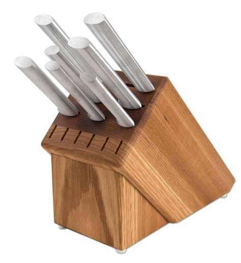 Rada Cutlery 8-Piece Essential Oak Block Set - Walmart.com | Knife set ...