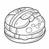 Freshly Baked Bread Coloring Page 35504 28095 sketch template