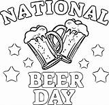 Printable National Beer Day coloring Page  Download Print Or Color sketch template