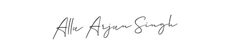 80+ Allu Arjun Singh Name Signature Style Ideas | Superb Electronic Sign