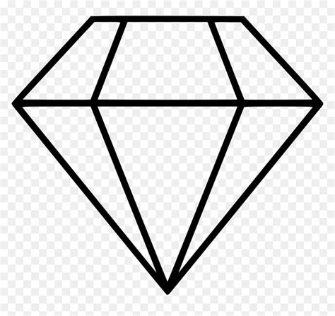 Diamond Clipart Outline - Outline Diamond Shape, HD Png Download - vhv