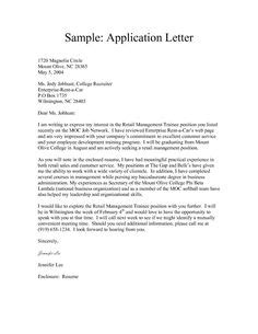 samples of written applications | Writing an application letter, Simple job application letter ...
