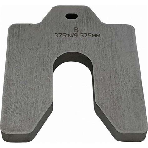 Maudlin Products - Metal Shim Stock; Type: Slotted Shim ; Material: Stainless Steel ; Thickness ...