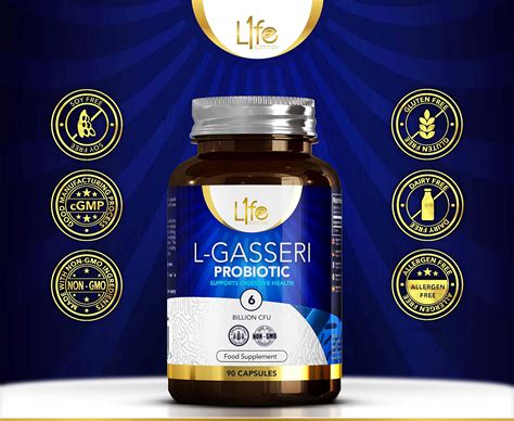 LN Lactobacillus Gasseri Probiotic Tablets | 90 Vegan Probiotics, 6 Billion CFU per Capsule ...