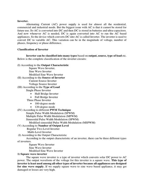 Square Wave Inverter | PDF | Power Inverter | Mains Electricity