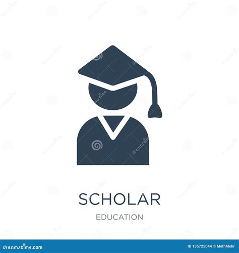 Scholar Icon Vector Sign And Symbol Isolated On White Background ...