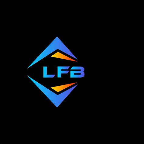 LFB abstract technology logo design on Black background. LFB creative initials letter logo ...