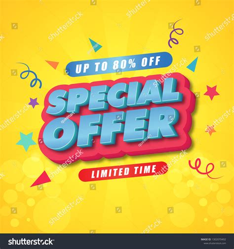 Special Offer Poster Template Design Stock Vector (Royalty Free ...