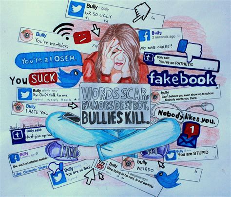 Cyber bullying online by AnetaWolf on DeviantArt