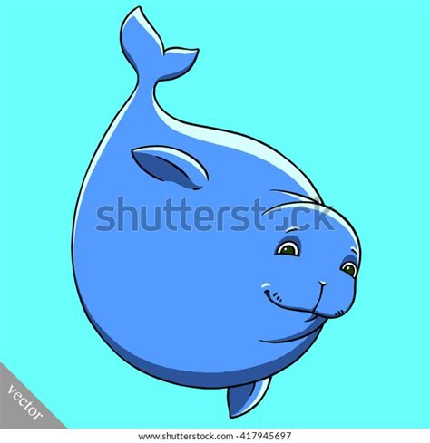 Funny Cartoon Cute Fat Seal Vector Stock Vector (Royalty Free ...