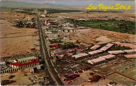 RETRO LAS VEGAS: Mid 1960s Strip Aerial View Postcard | Flickr