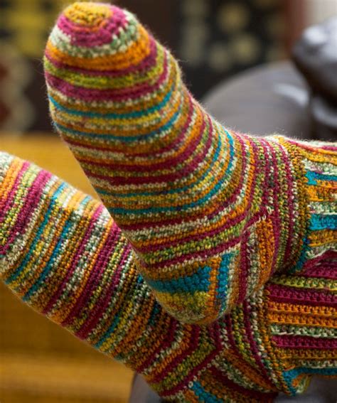 Colorful Crochet Socks Crochet Pattern Skill Level: Easy Finall