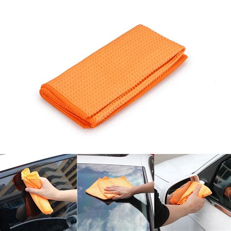 ALLOMN Microfiber Car Cleaning Cloth No Scratch Rag Car Kitchen Polishing Car Reusable Car ...