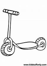 Scooter Coloring Pages To Print Coloring sketch template