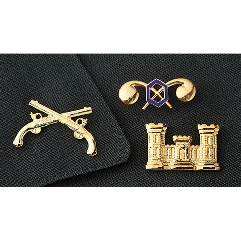 2 Reproduction U.S. Military Collar / Lapel Pins - 216891, Medals, Patches & Pins at Sportsman's ...