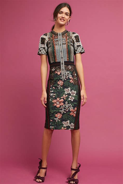 Lyst - Byron Lars Beauty Mark Lillian Column Dress in Green