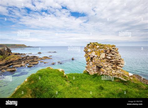 Findlater Castle ruins near the village Cullen Stock Photo - Alamy