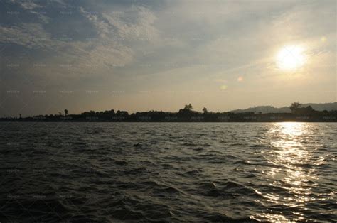 Sunset In Mekong River Thailand - Stock Photos | Motion Array