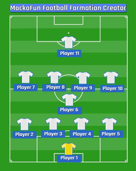 ⚽ Football Formation Creator - MockoFUN