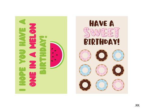 Printable Kids Birthday Cards