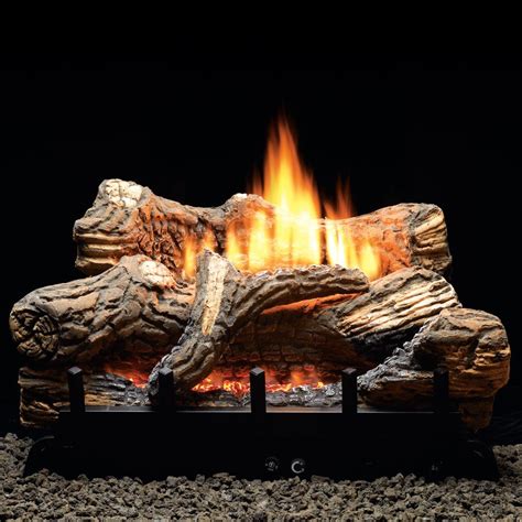 Vent Free Gas Fireplace Logs With Remote - Fireplace World