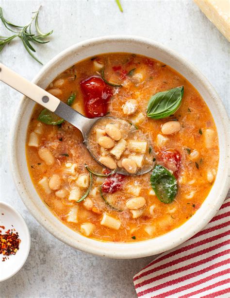 Italian Bean Soup with Pasta - Familystyle Food