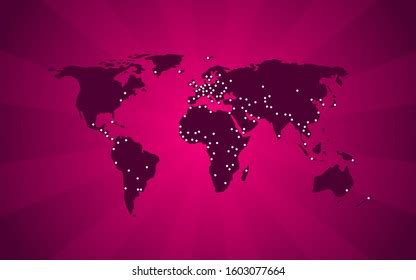 World Map Capitals World Map Raspberry Stock Vector (Royalty Free) 1603077664 | Shutterstock