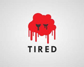 TIRED Logo design - RED whom is tiRED - great logo suitable for many type of business. Price $300.00