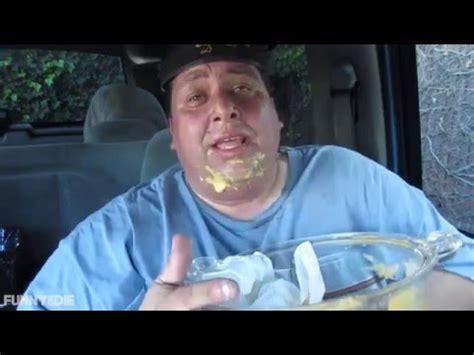 Joe's World Tour-- Fat Guy Eating 2 Jars of Nacho Cheese *VOMIT WARNING ...