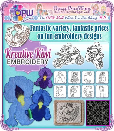 Kreative Kiwi Embroidery | Kiwi embroidery, Fun embroidery, Custom embroidery