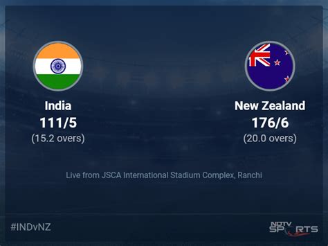 India vs New Zealand live score over 1st T20I T20 11 15 updates ...