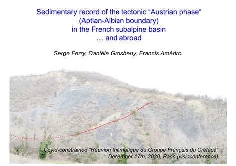 (PDF) Sedimentary record of the tectonic "Austrian phase" (Aptian-Albian boundary) in the French ...