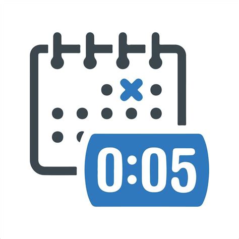 Time schedule icon. Vector and glyph 25897104 Vector Art at Vecteezy