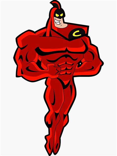 "Crimson Chin Red Cartoon " Sticker by Ukrainesafe | Redbubble