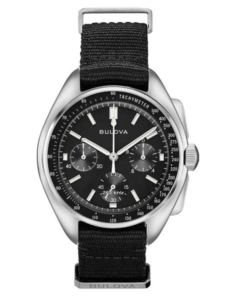 Bulova Synthetic 96a225 Men's Archive Lunar Pilot Date Single ...