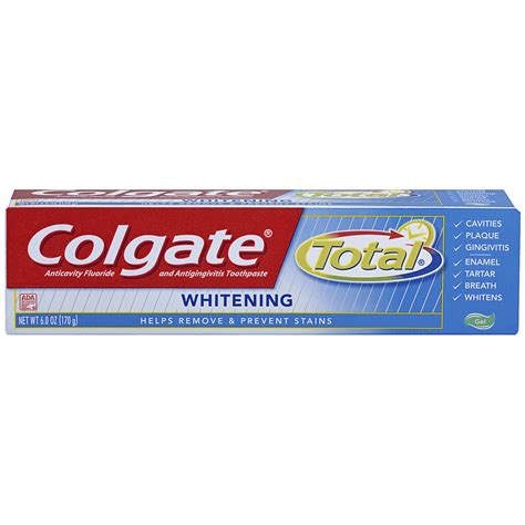 Colgate Total Whitening Gel Toothpaste - 6 oz - Walmart.com