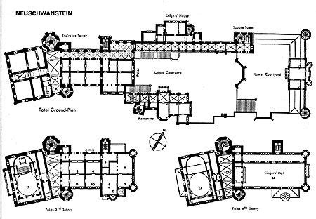 Floorplan of Neuschwanstein, Bavaria, Germany | Castle floor plan ...