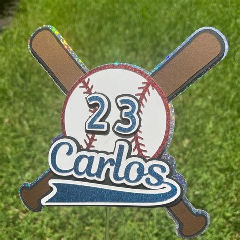 Baseball Cake Topper - Etsy